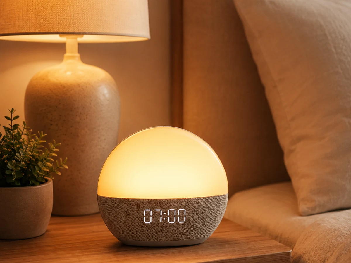 Warm bedside lighting for a sleep-friendly home
