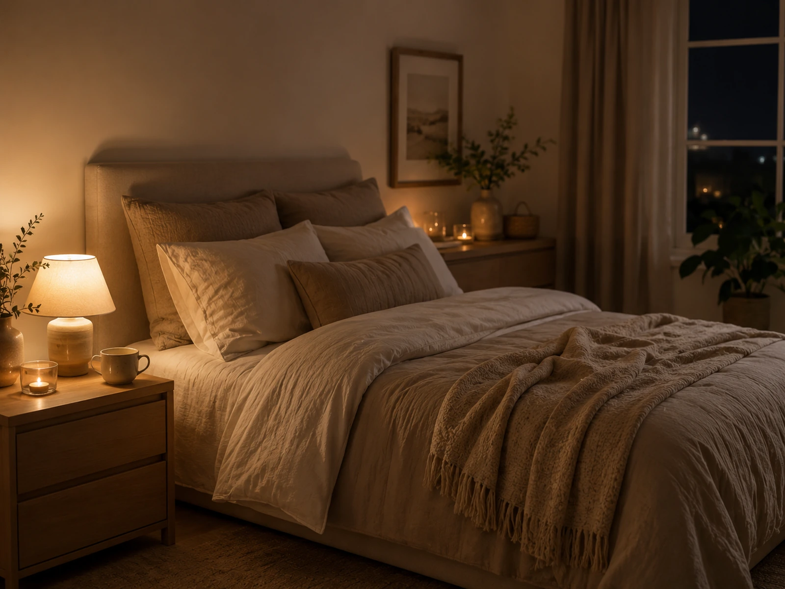 Evening reset scene